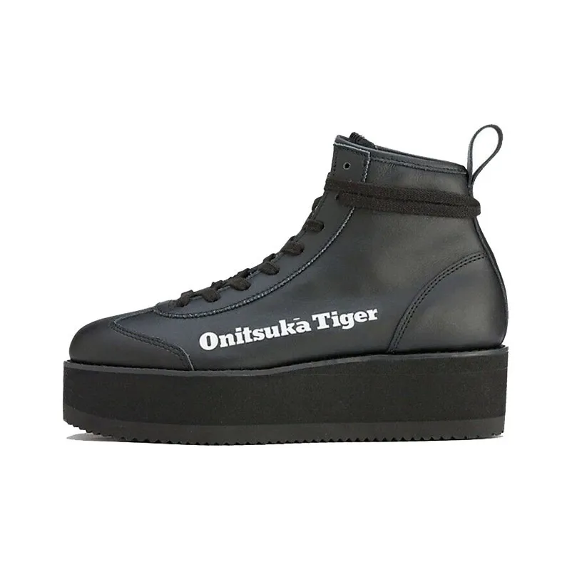 Onitsuka Tiger Delegation Chunk High Top Shoes 'Black Faux Fur' Women's
