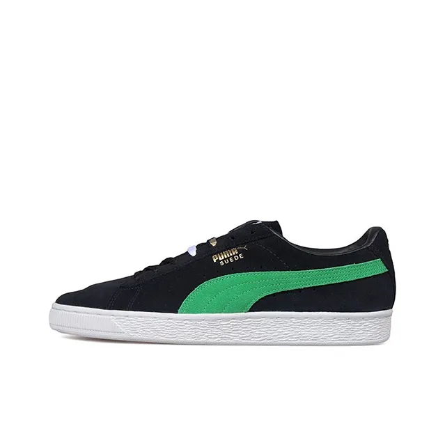 XLARGE совместная модель X PUMA Suede Series 50th Anniversary Коллаборация Низкие скейтборд-кроссовки Унисекс Черный Зеленый