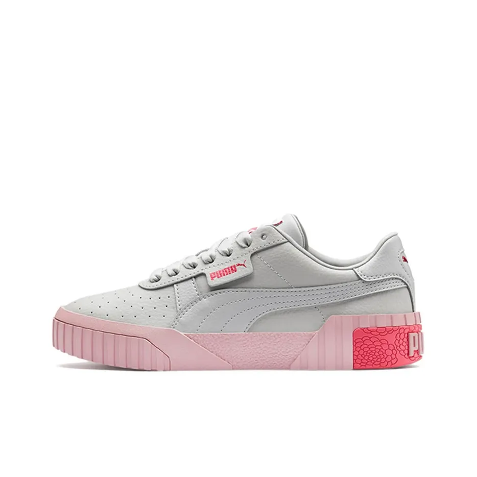 PUMA Cali Series JR Low Топ Скейтборд Кроссовки Женские Серый Розовый