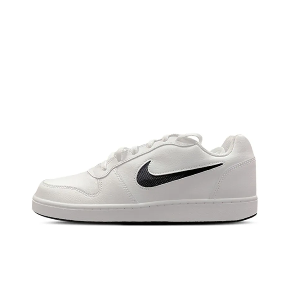 Nike EBERNON Low Износостойкий и Легкий Низкий Топ Скейтборд Кроссовки Мужские Белый Черный