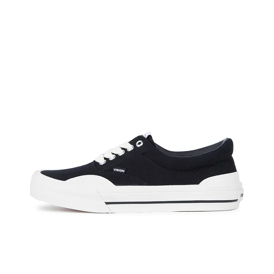 Vision Street Wear Skate Pro CVO Collection Anti Slip Wear Resistant Low Top Skateboard Shoes Unisex Black White