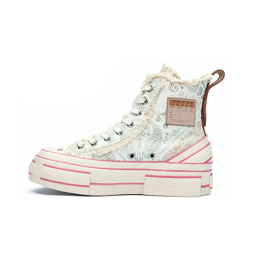 VESSEL г.O.P. Highs Пейсли Флуоресцентная визуально увеличивающая рост Кеды Унисекс Белый