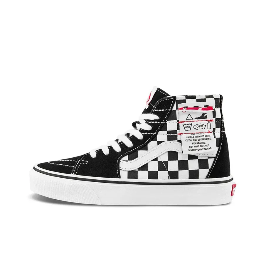 Vans SK8 HI Checkered 'Black White'