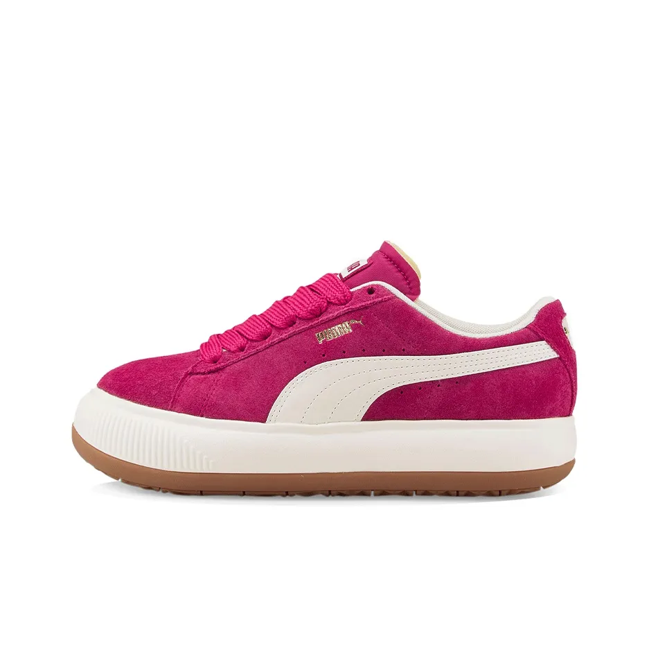 PUMA Suede Series Mayu Up Low Топ Скейтборд Кроссовки Женские Бордовый