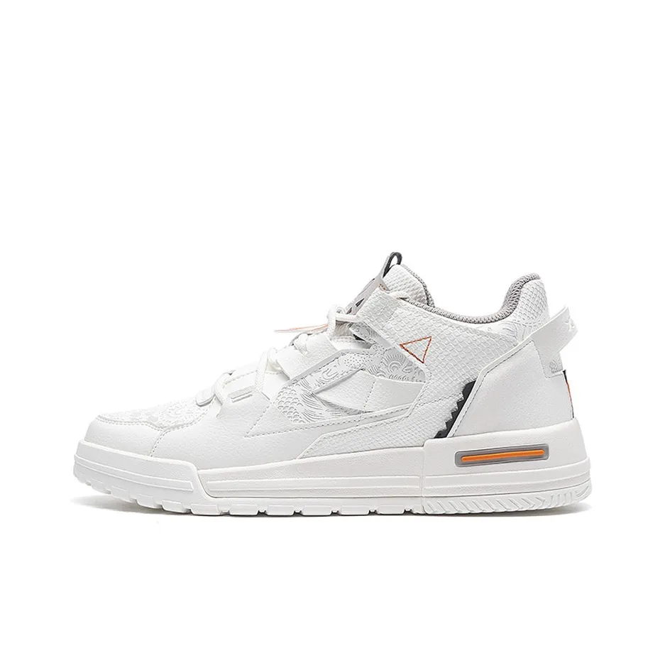 XTEP Sky Ride Collection Paper Cut, Cloud Bright Low Top Skateboard Shoes Men's Beige