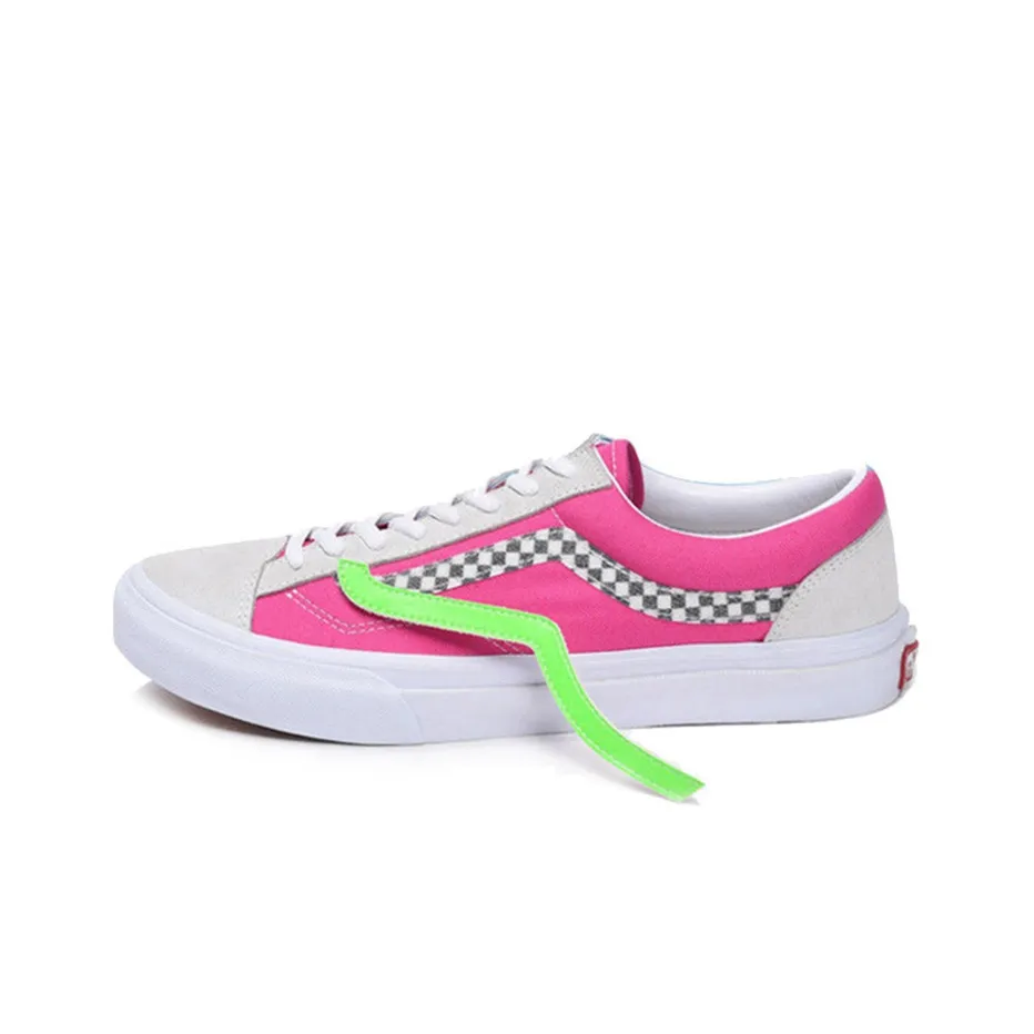 VANS Old Skool Collection Низкие Кроссовки для Скейтбординга Унисекс Розовые Белые Синие