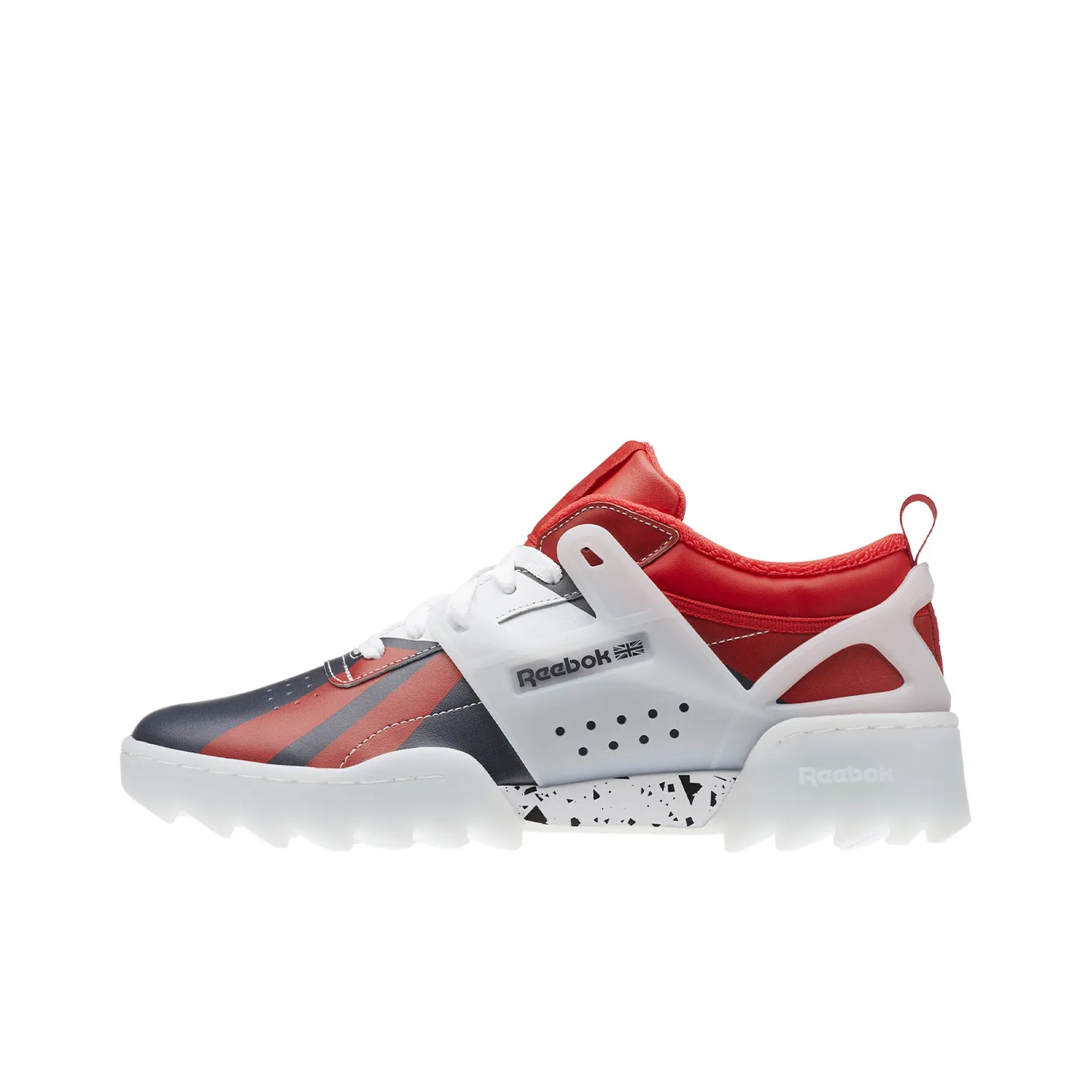 Reebok Workout Skateboard Shoes Unisex Low-Top Blue/White/Red