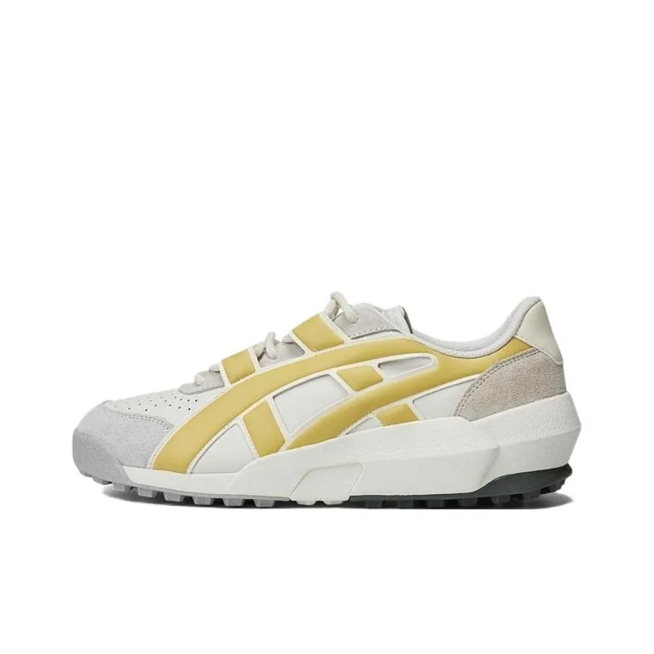 Onitsuka Tiger Shock Absorbers Slip-Resistant Abrasion-Resistant Breathable Low-Top Casual Shoes Unisex Beige Onitsuka Tiger Shock Absorbers Противоскользящие устойчивые к истиранию дышащие низкий верх повседневная обувь унисекс бежевый