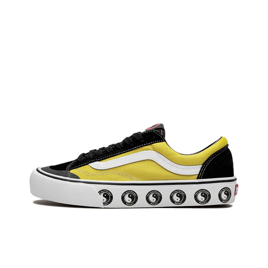 T C Surf x VANS Style 36 Series Decon SF Low Топ Скейтборд Кроссовки Унисекс Черный Золотой