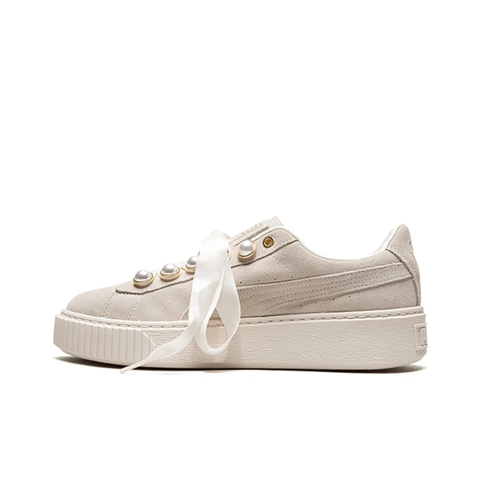 PUMA Suede Platform Bling 'Beige' Women's