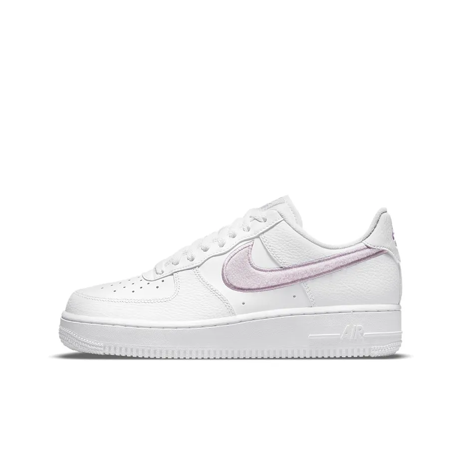 Nike Air Force 1 '07 Essential 'Chenille Swoosh   White Lilac' Women's