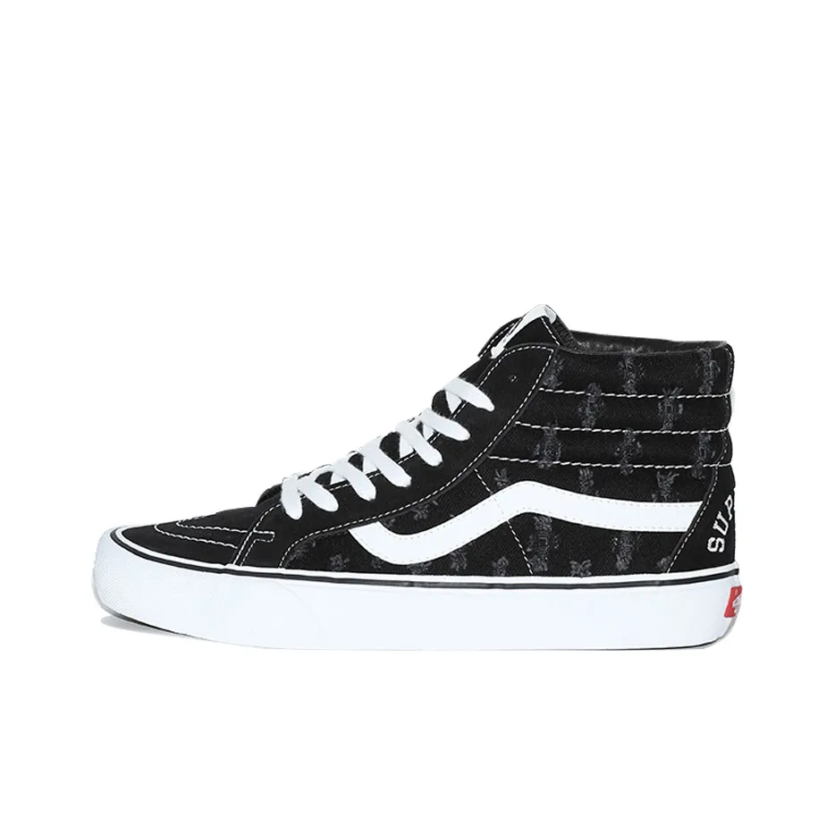 Supreme x Vans SK8 High Скейтборд Кроссовки Унисекс Черные