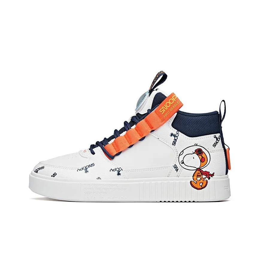 ANTA X Snoopy Skateboarding Series Sneakers 'White Navy Orange'