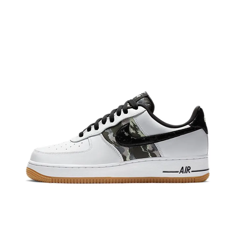 Nike Air Force 1 Low White Ripstop Camo Black Gum