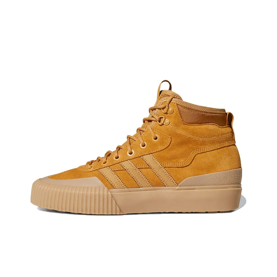 Adidas Originals Akando Atr Дышащий And Устойчивый к царапинам Высокий Топ Скейтборд Кроссовки Мужской Коричневый