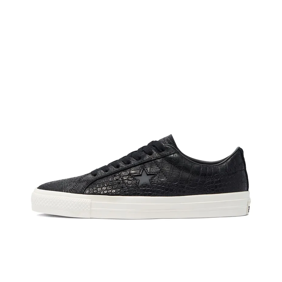 Converse One Star Pro Low 'Croc Emboss   Black'