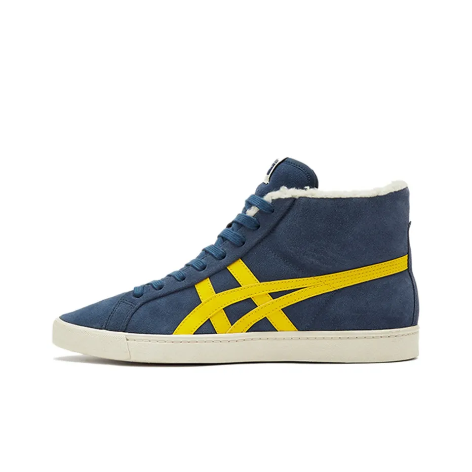Onitsuka Tiger Fabre RB Аbrasion Resistant MID Топ Скейтборд Кроссовки Унисекс Синий