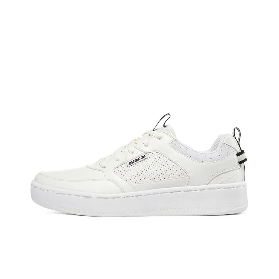 Skechers Sport Court 92 Low Top Casual Skateboard Shoes Men's White