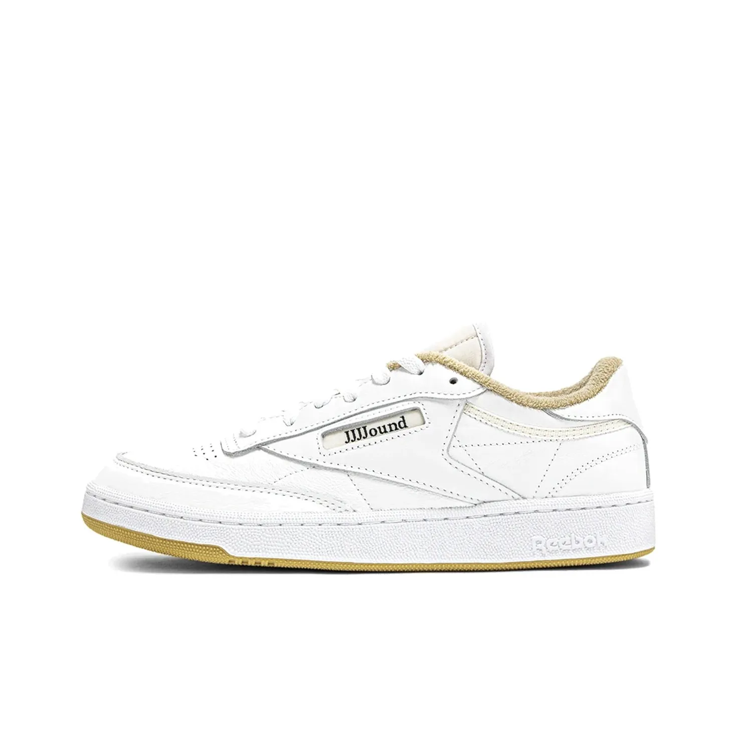 Сотрудничество JJJJound x Reebok co-brand Club C Легкий и Износостойкий Низкий Топ Скейтборд Кроссовки Унисекс Белый