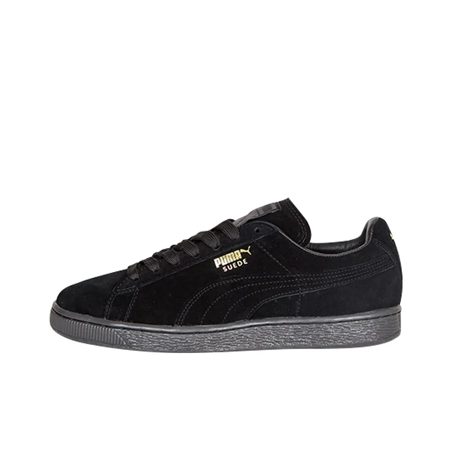 PUMA Suede Series Классический MONO Iced Low Скейтборд Кроссовки Унисекс Черный