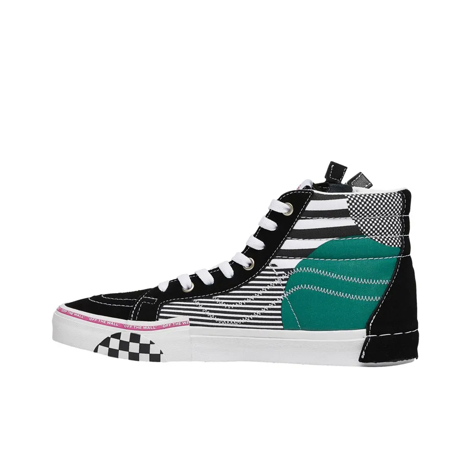 VANS SK8 CAP High Топ Скейтборд Кроссовки Унисекс Черный Зеленый