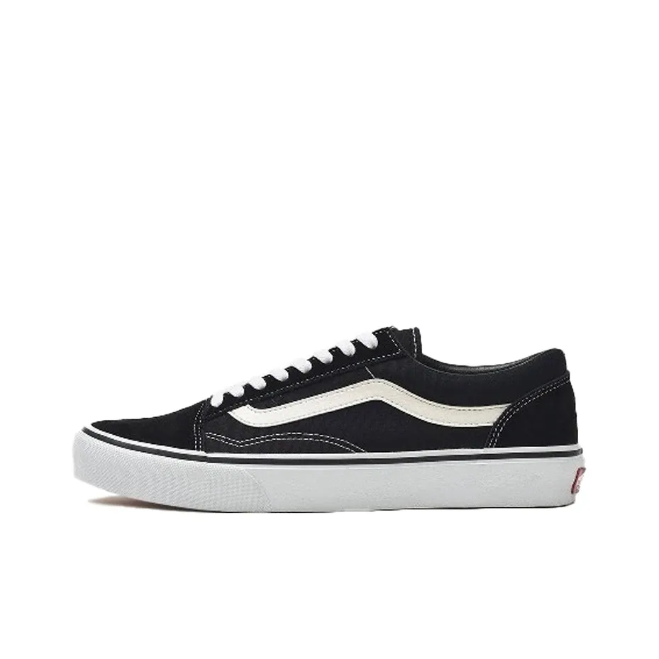 Vans Old Skool Устойчивые к истиранию Низкие Кроссовки для скейтбординга Унисекс Черные