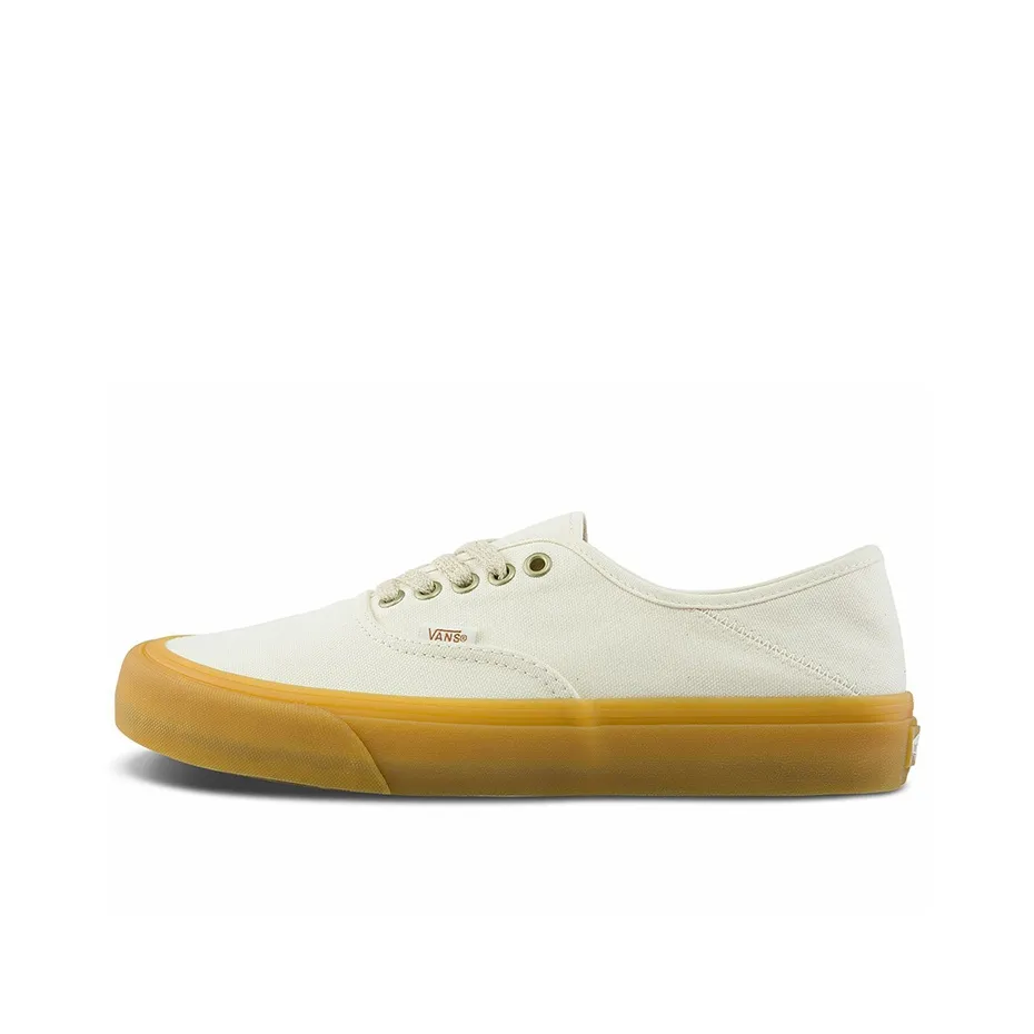 Vans Authentic Breathable Wear Resistant Non Slip Low Top Casual Skate Shoes Ivory White