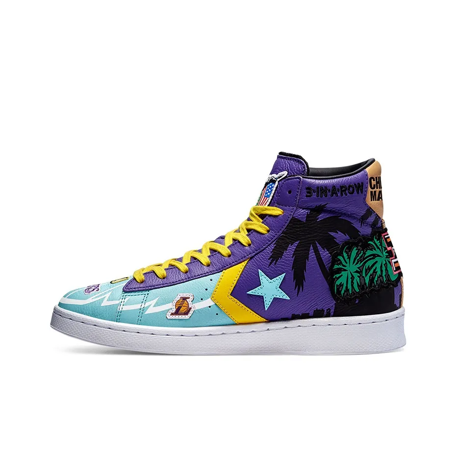 Converse Chinatown Market X Pro Leather High 'Lakers Championship Jacket'