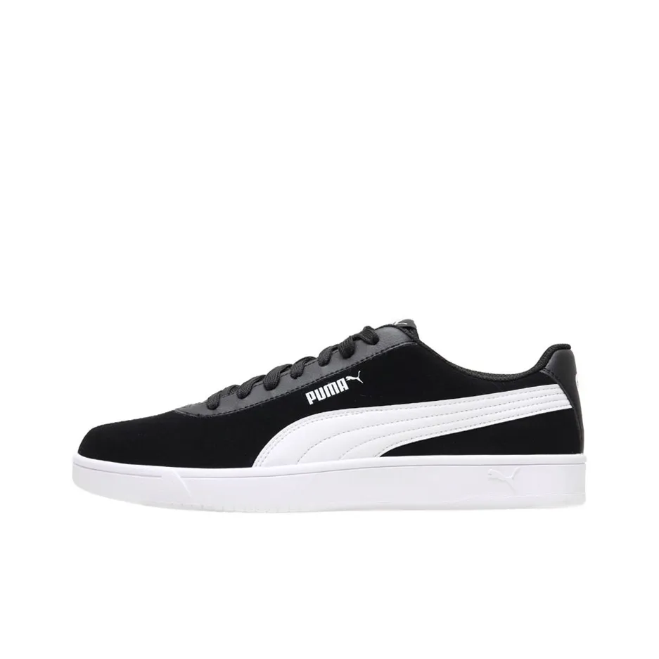 PUMA Unisex Coat Pure Sd Sneakers Black/White
