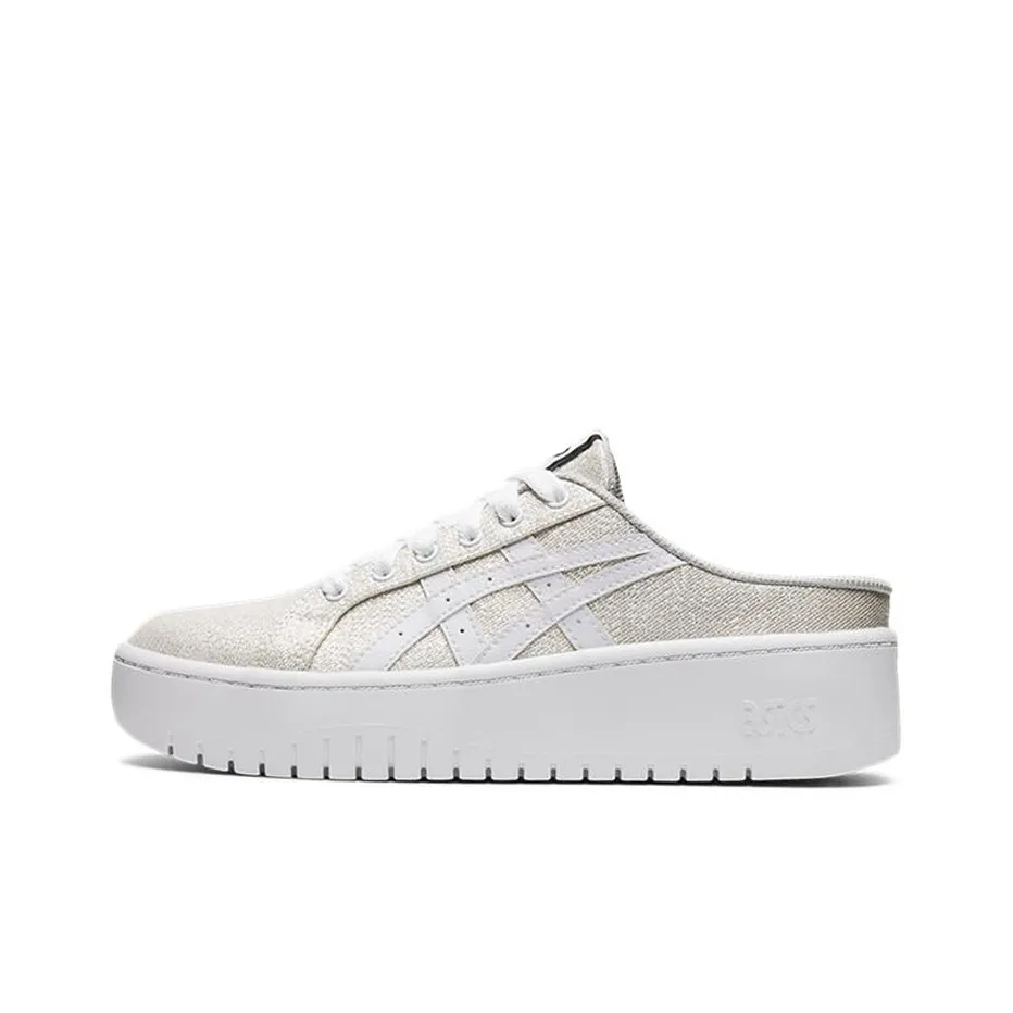 ASICS Classic Ct Дышащий Низкий Топ Скейтборд Кроссовки Женские Белые Золотые