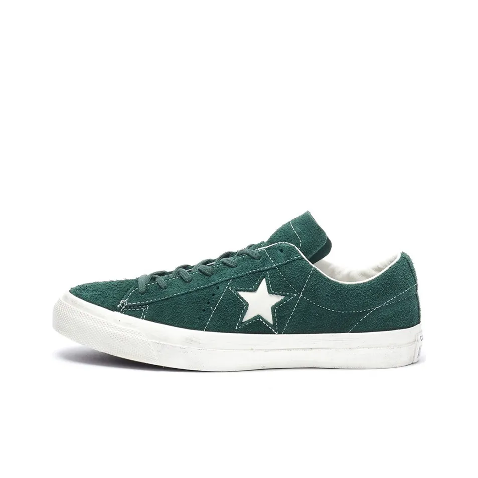 Конверс One Star OX Low-Top Скейтборд Кроссовки Унисекс Зеленый