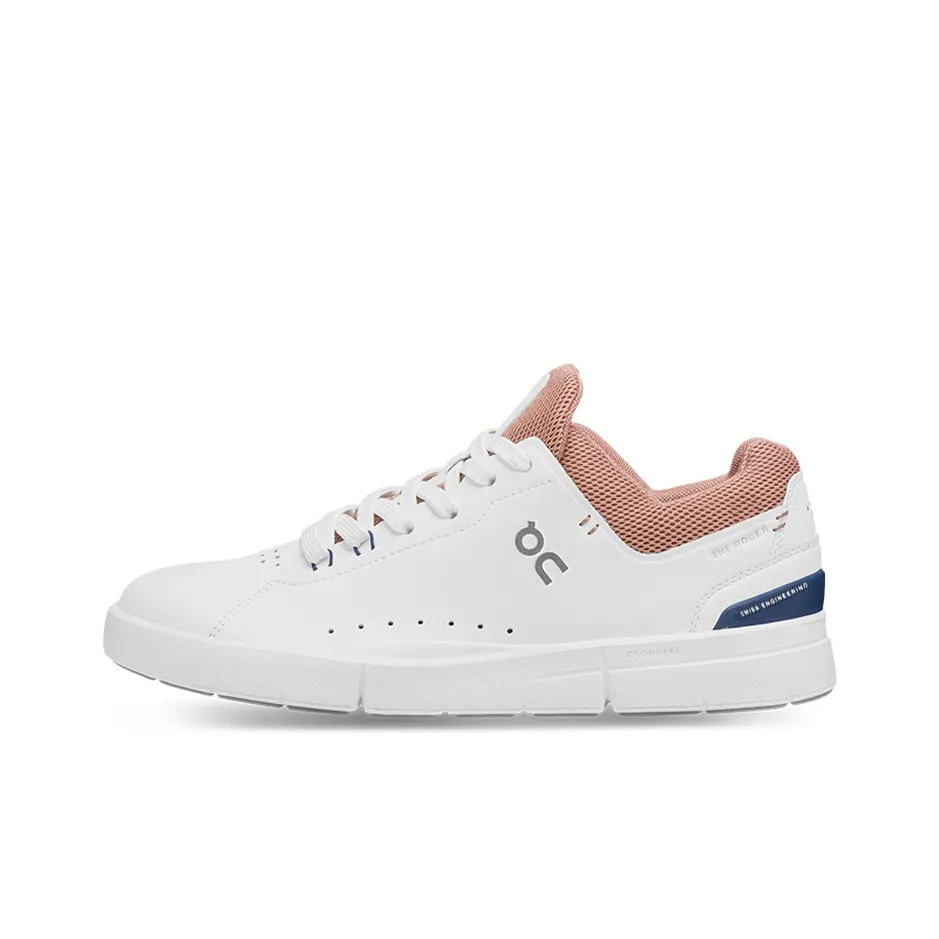 FEIDELEI x On The Roger Advantage Anti Slip Wear Resistant Low Top Skateboard Shoes Women's White Smoke Pink