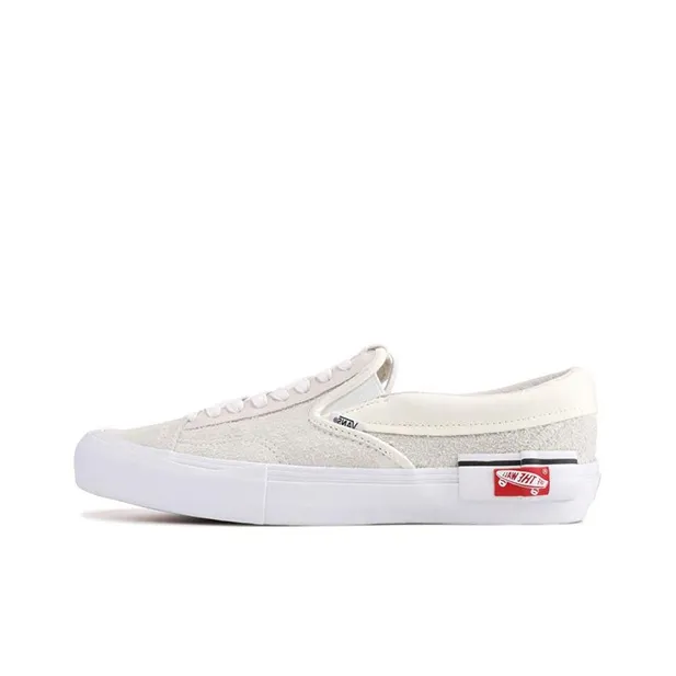 Vans Slip On Series Cap LX Marshmallow Deconstruction Low Top Скейтборд Кроссовки Unisex Белый