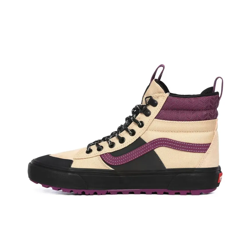 VANS SK8 Mte 2,0 D High Топ Скейтборд Кроссовки Унисекс Бежевый Фиолетовый Черный