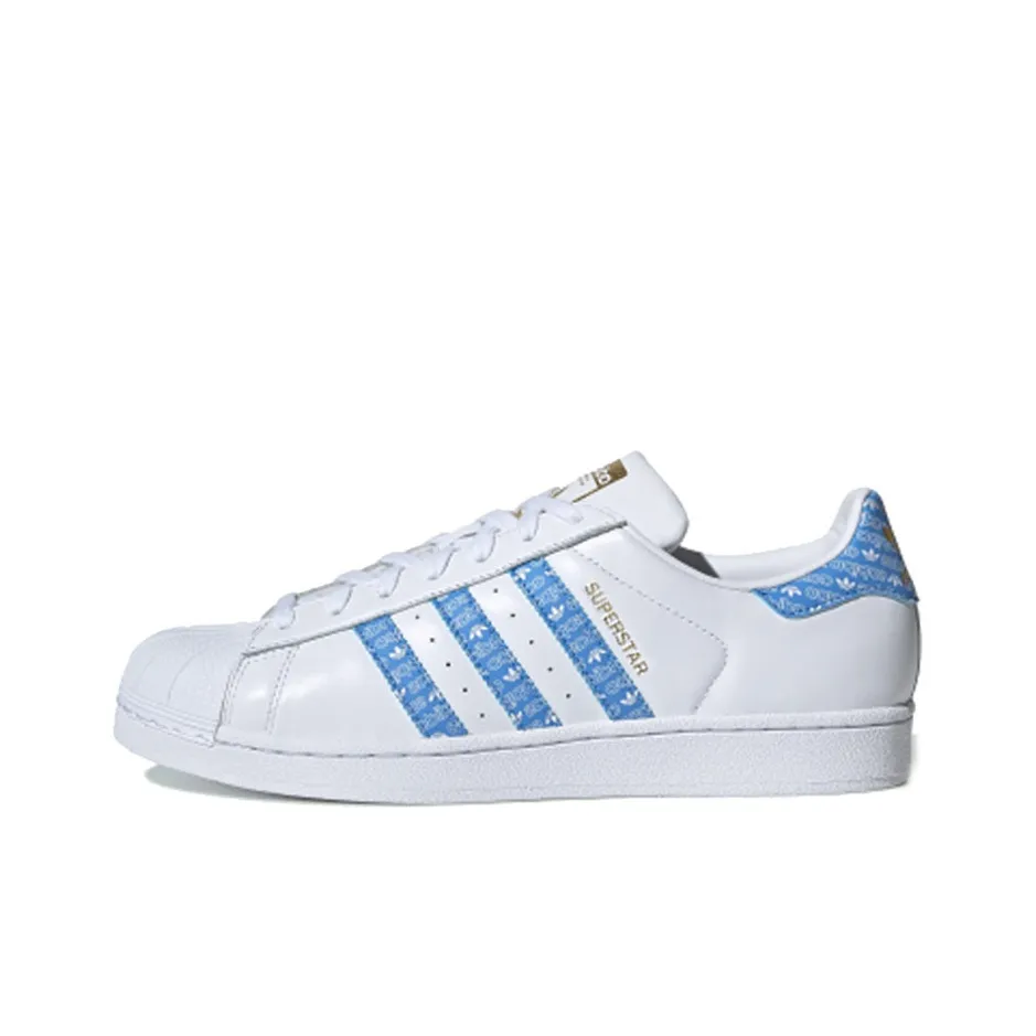 Adidas Superstar 'Real Blue Logo Print'