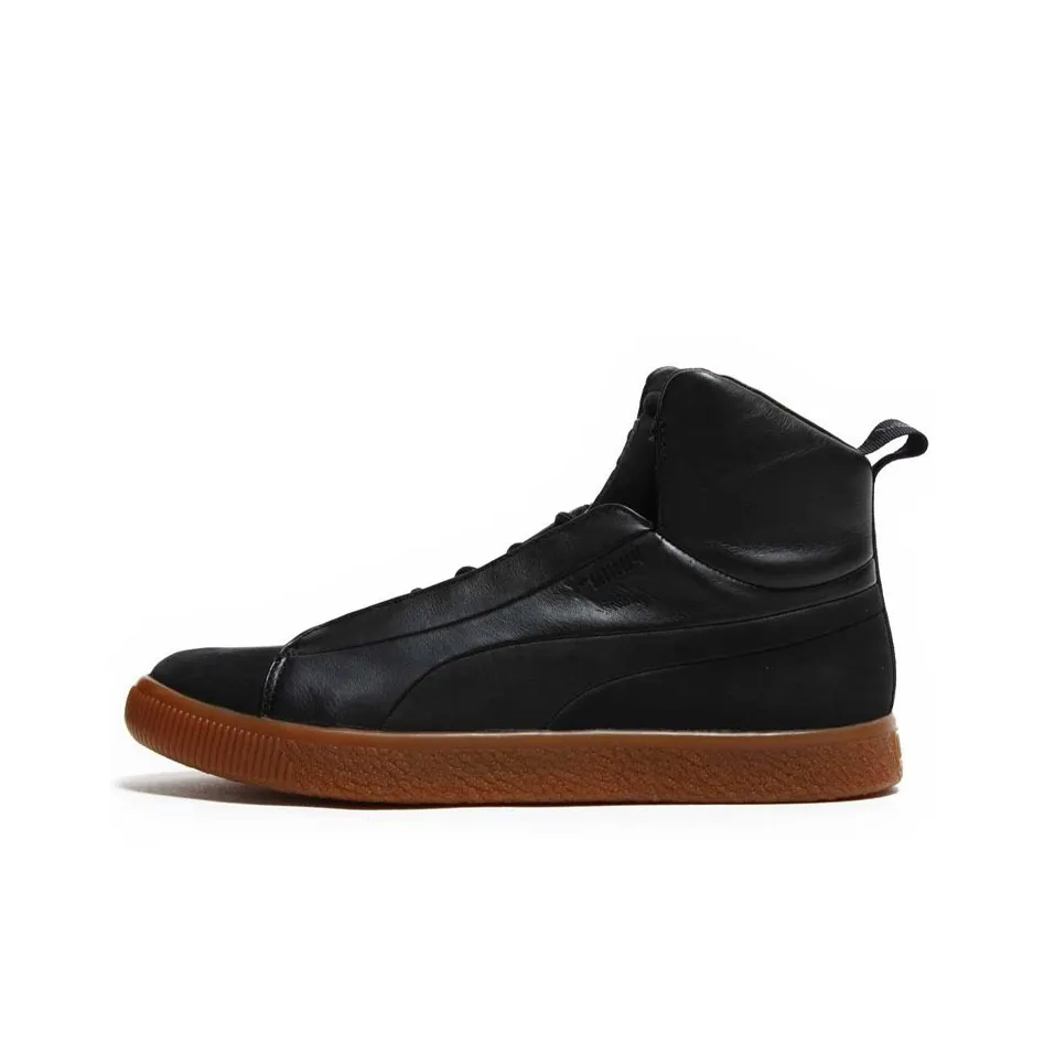 Naturel X PUMA Clyde FSHN MID Устойчивый к истиранию Баланс Легкий MID Скейтбординг Кроссовки Унисекс Черный