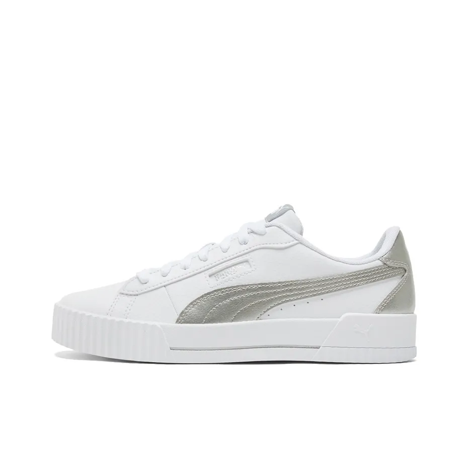 PUMA Carina Crew Metallic 'White Grey' Women's