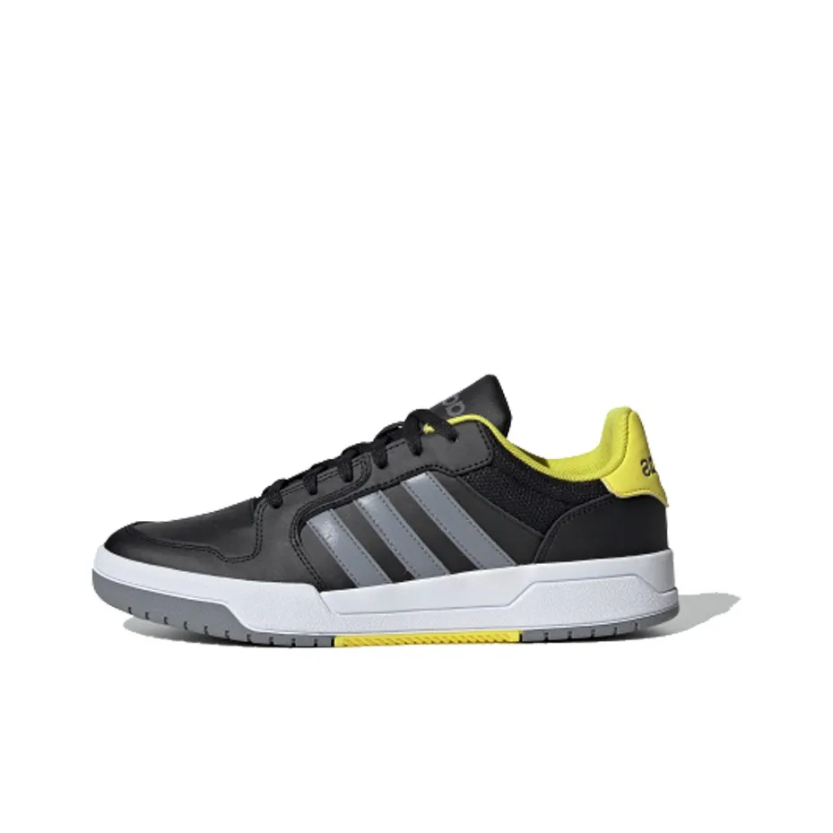 Adidas Neo ENTRAP Устойчивые к истиранию низкие скейтбордические кроссовки Мужские Черный Серый Желтый