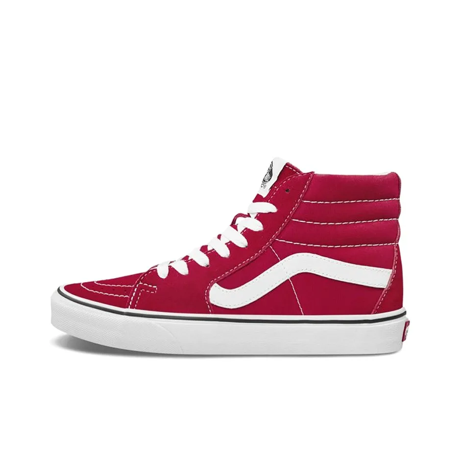 Vans Sk8 Hi Racing Red White