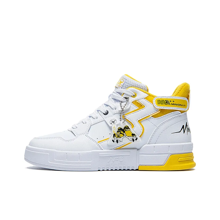 361° NFO Высокие Кроссовки для скейтбординга Женские Белые Желтые