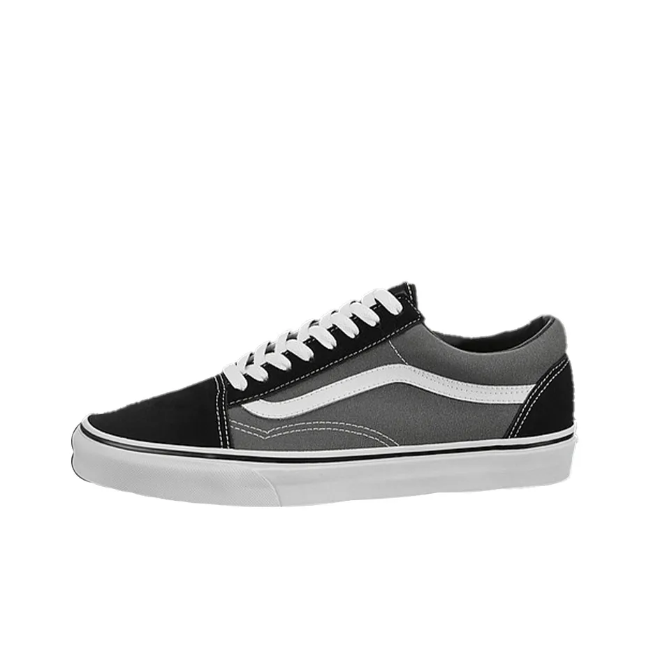 VANS Old Skool Легкий Низкий Топ Скейтборд Кроссовки Унисекс Черный Серый