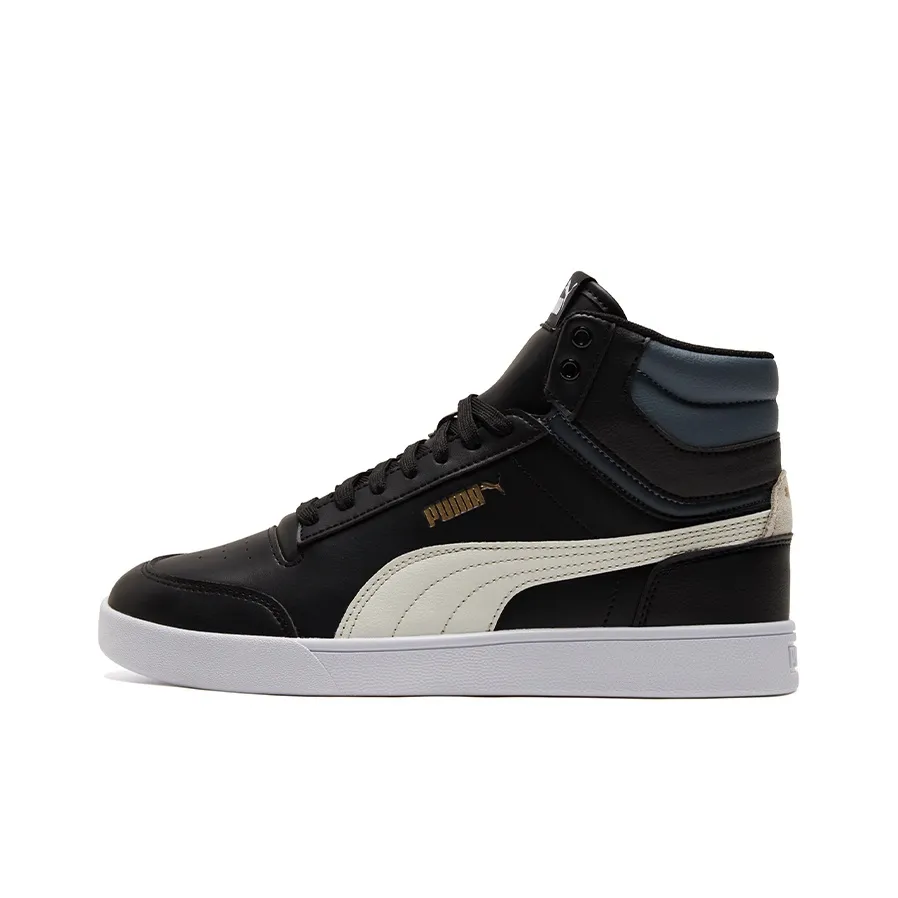 PUMA Unisex Shuffle Mid Top Sneakers Black/White