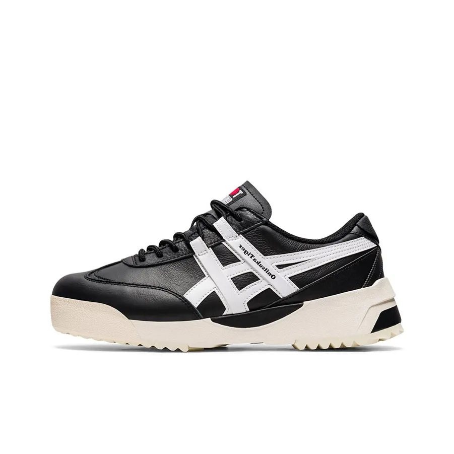 Onitsuka Tiger Delegation EX Anti Slip и износостойкие кроссовки для скейтбординга с низким верхом унисекс черно-белые