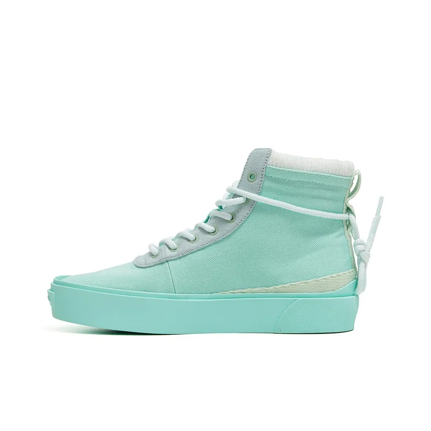 EQLZ EQUALIZER Fault Skateboard Shoes Unisex High-Top Neon Green
