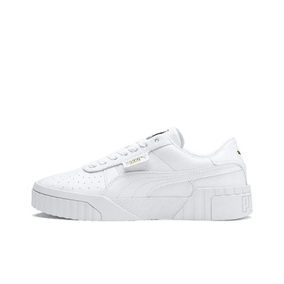 PUMA Cali Low Топ Скейтборд Кроссовки Женские Чисто Белый