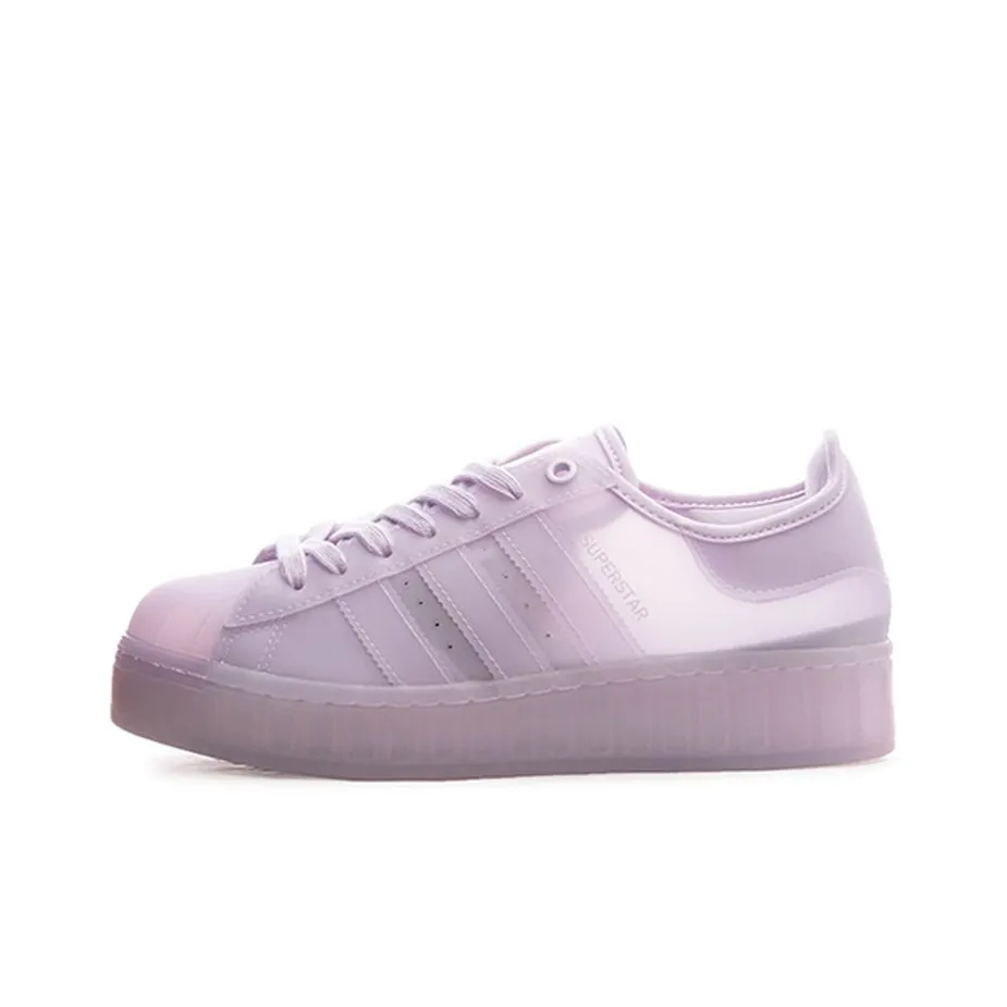 Adidas Originals SUPERSTAR Low Топ Скейтборд Кроссовки Женские Светло-фиолетовые