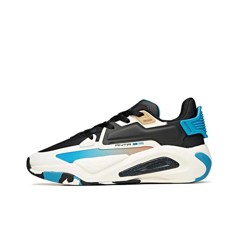 ANTA Life Collection Супер Тело Устойчивый к истиранию Дышащий Низкий Топ Скейтборд Кроссовки Мужские Черный Синий