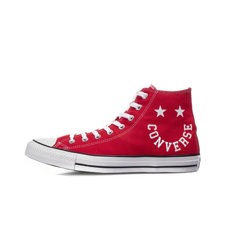 Converse Chuck Taylor All Star Anti-Slip Легкие Высокие Кроссовки для Скейтбординга Унисекс Красный Черный