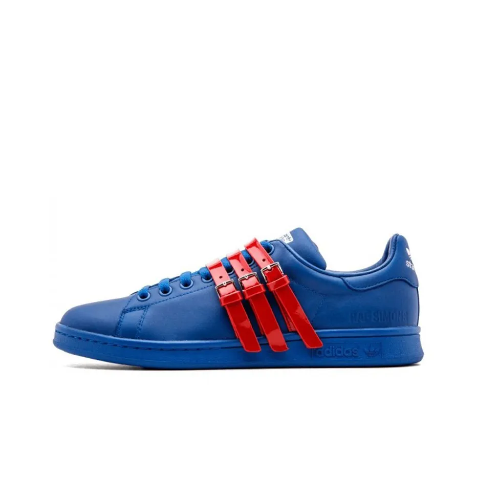 RAF SIMONS x Adidas Originals StanSmith Low Топ Скейтборд Кроссовки Мужские Синий Красный