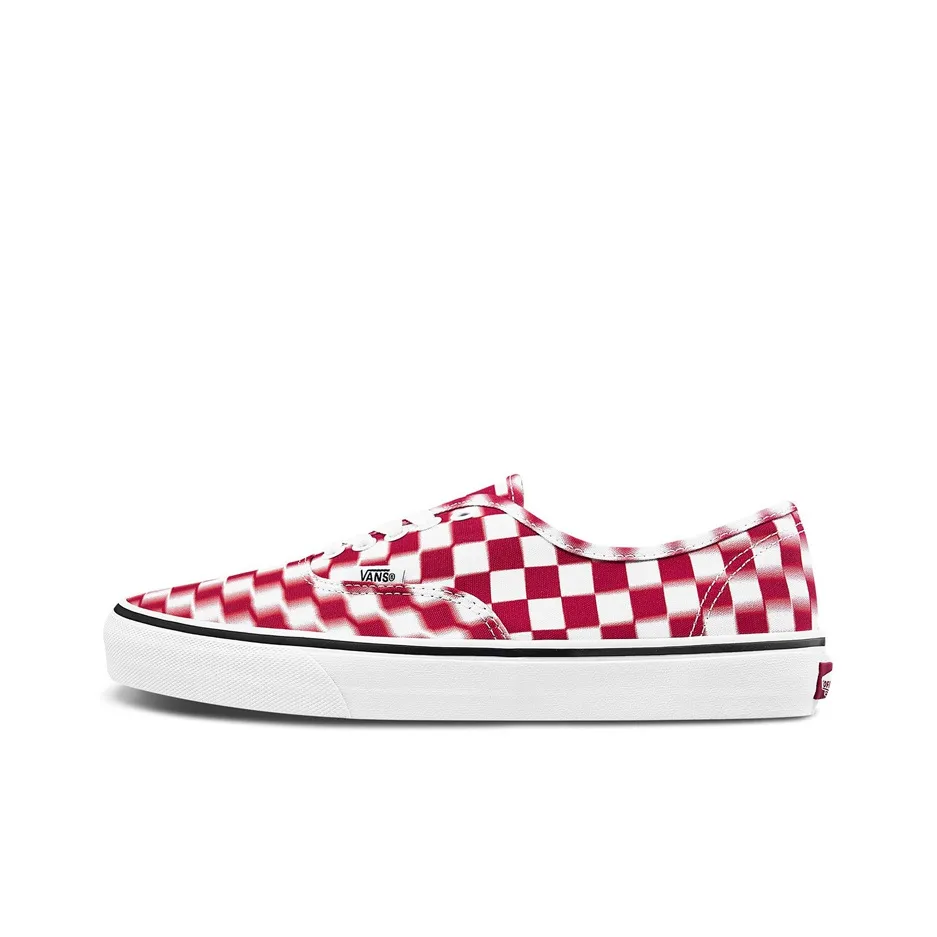 Vans Authentic 'Blur Check   White Red'